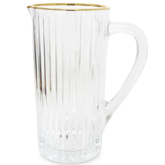 Linear Design Gold Rim Pitcher