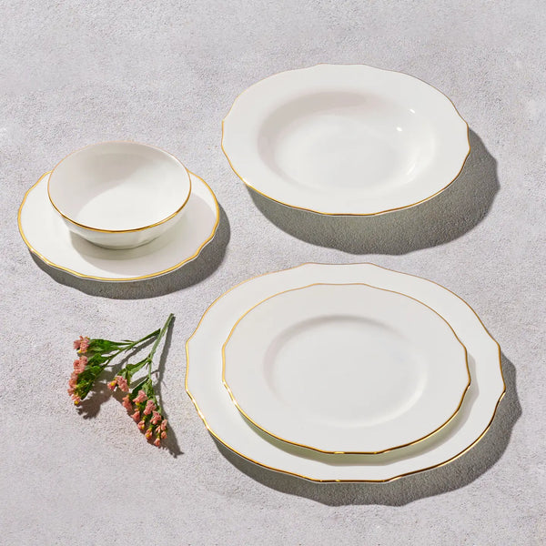 Vikko Shine Spring Gold 20 Pc Dinnerware Set (Service For 4)