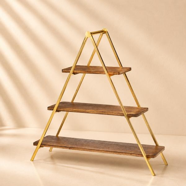 Ridgewood 3 Tier Gold Stand