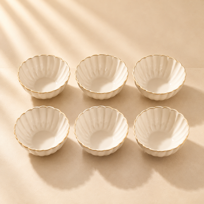 Atlantic Dessert Bowl Cream Set of 6