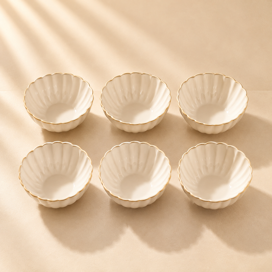 Atlantic Dessert Bowl Cream Set of 6