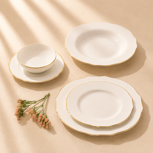 Vikko Shine Spring Gold 20 Pc Dinnerware Set (Service For 4)