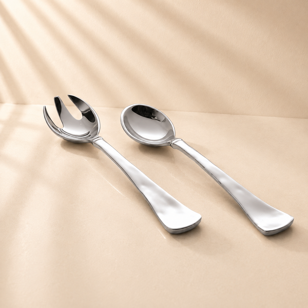 Soho Large Salad Servers-Silve