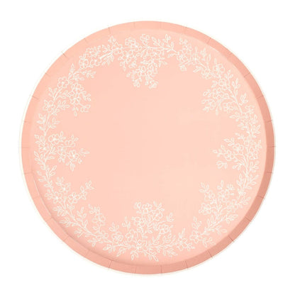 Floral Elegance Pink Dinner Plates 8pk