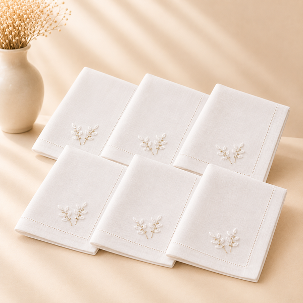 Laurel Gold Napkins - 6 Pcs 18”x18”