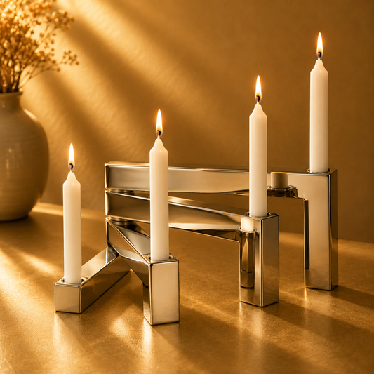 Collapsible Tube Candle Holder