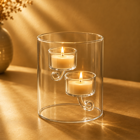 Suspended Glass Tea Light Holder