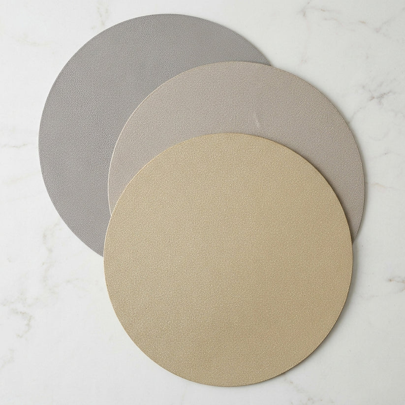 Round Vinyl Placemats 16" Set of 4
