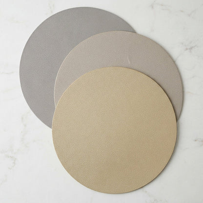 Round Vinyl Placemats 16" Set of 4