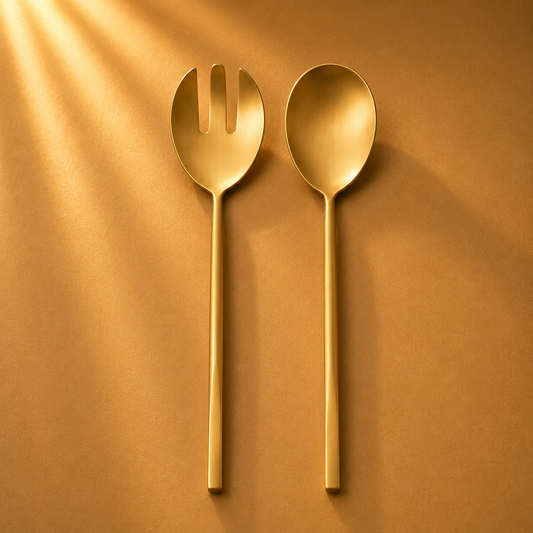 Gold Salad Servers