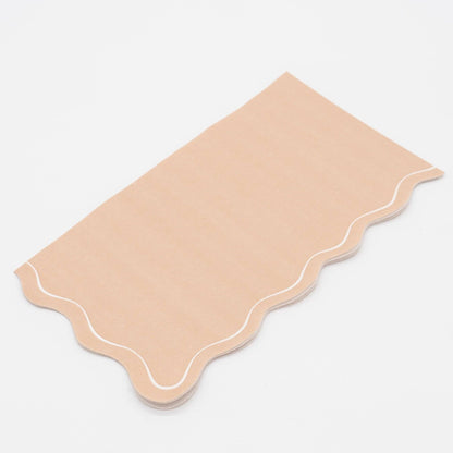 Light Brown Scallop Guest Towels 16pk