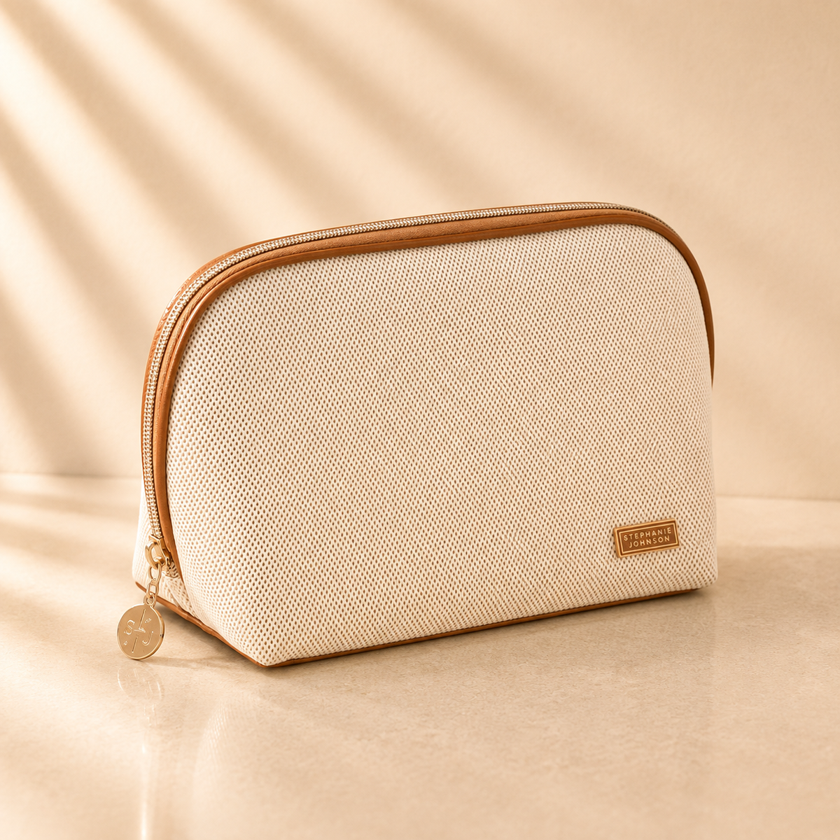 Tropea Ivory Lola Makeup Bag