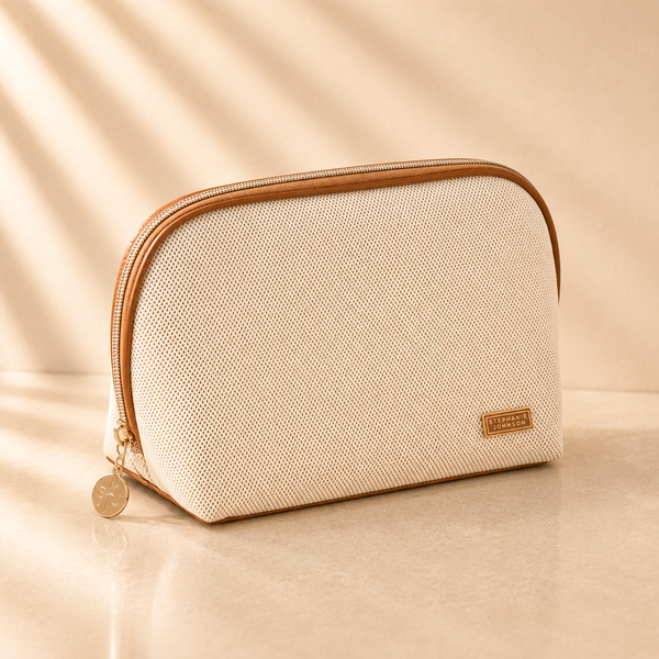 Tropea Ivory Lola Makeup Bag
