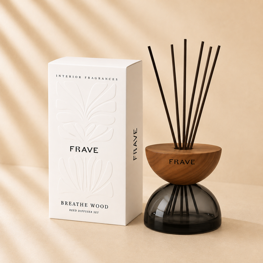 Breath Wood Smoked Glass Diffuser Pink Citron & Peony