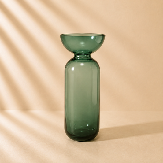 Tall Green Vase 13.6”