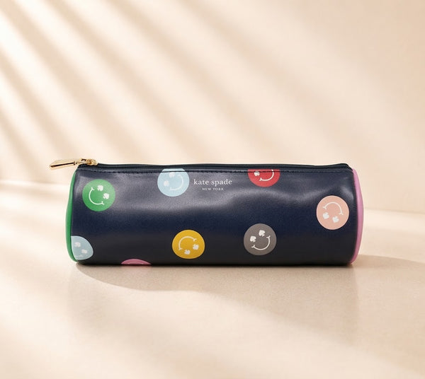 Spade Smiley Round Pencil Case