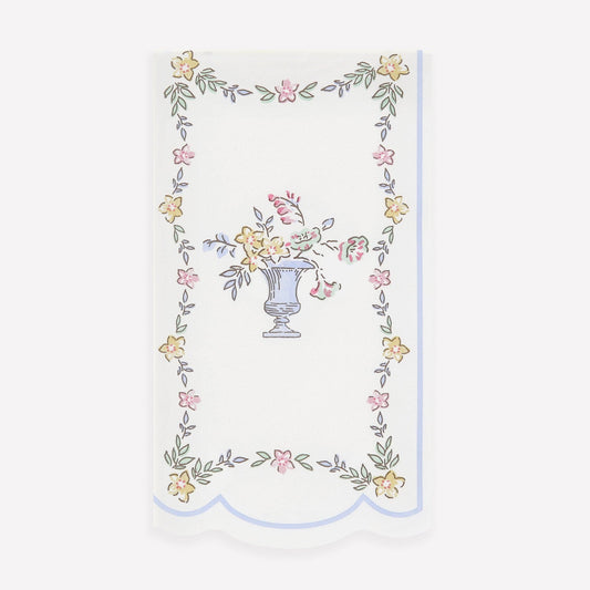 Chintz Border Guest Towels 16pk