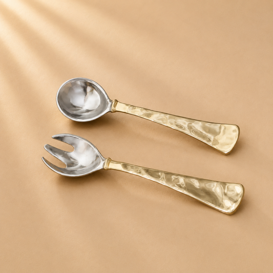 Sierra Modern Gold Salad Server - Beatriz Ball