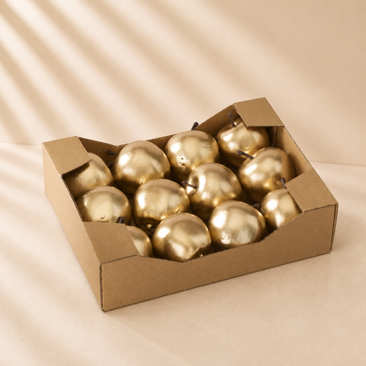 Gold Apple Set of 12