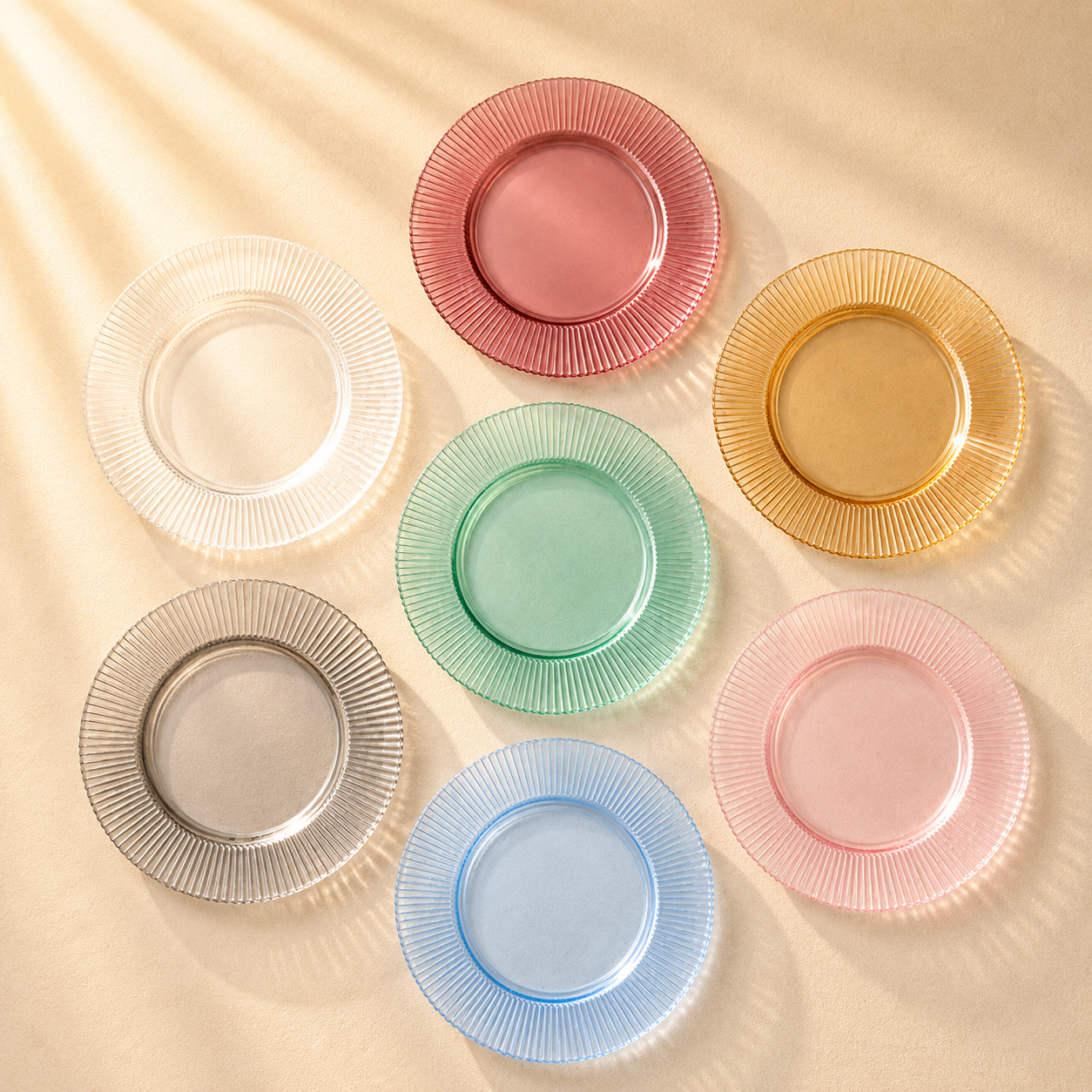 Ribbed Glass Charger 13”