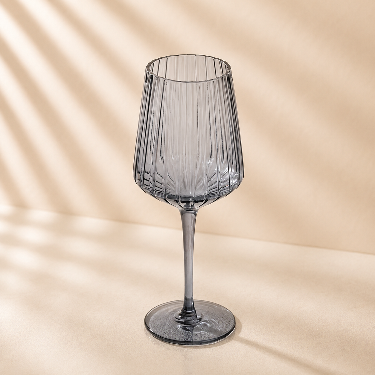 Smoked Wine Glasses-6 Pc 16 Oz