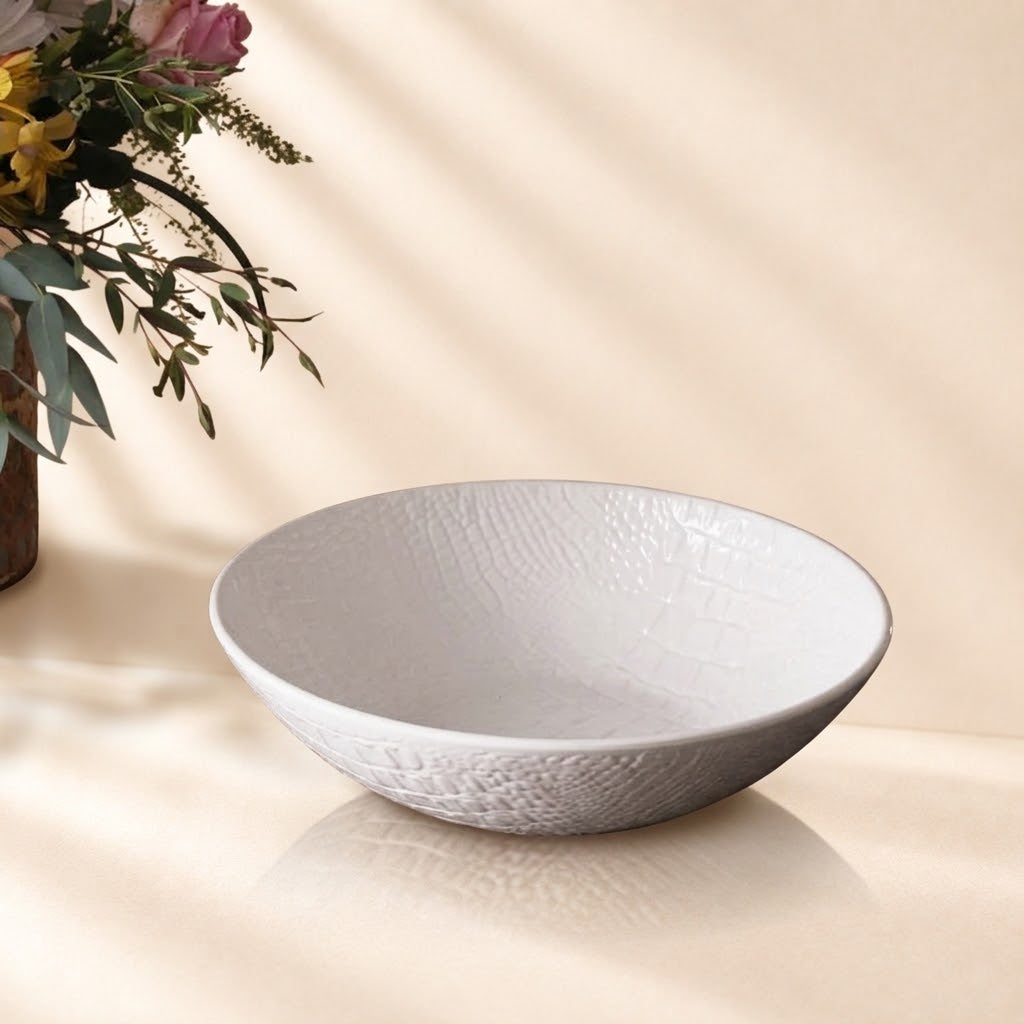 Vida Croc Large Bowl (White)