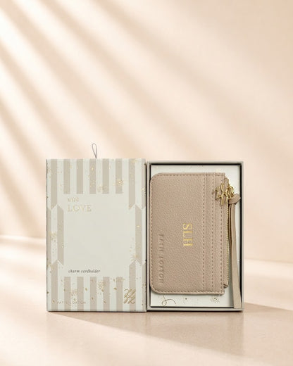 Katie Loxton Gift Boxed Coin & Cardholder Light Taupe