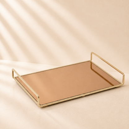 Satin Gold Vanity Tray