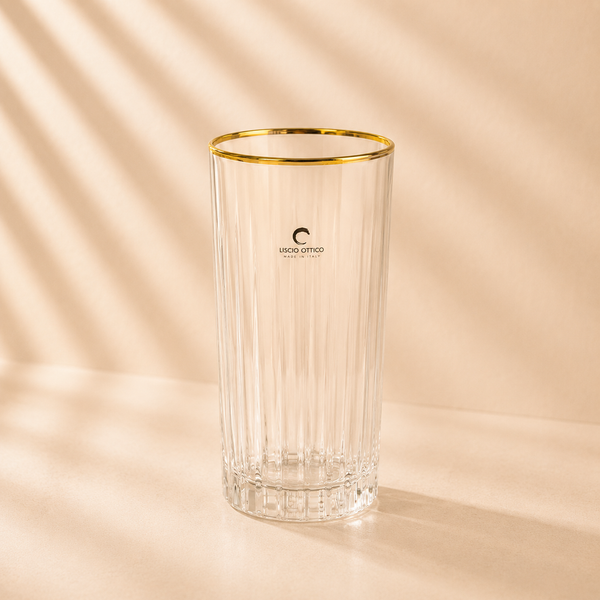 Linear Gold Rim HighBall-6 Set