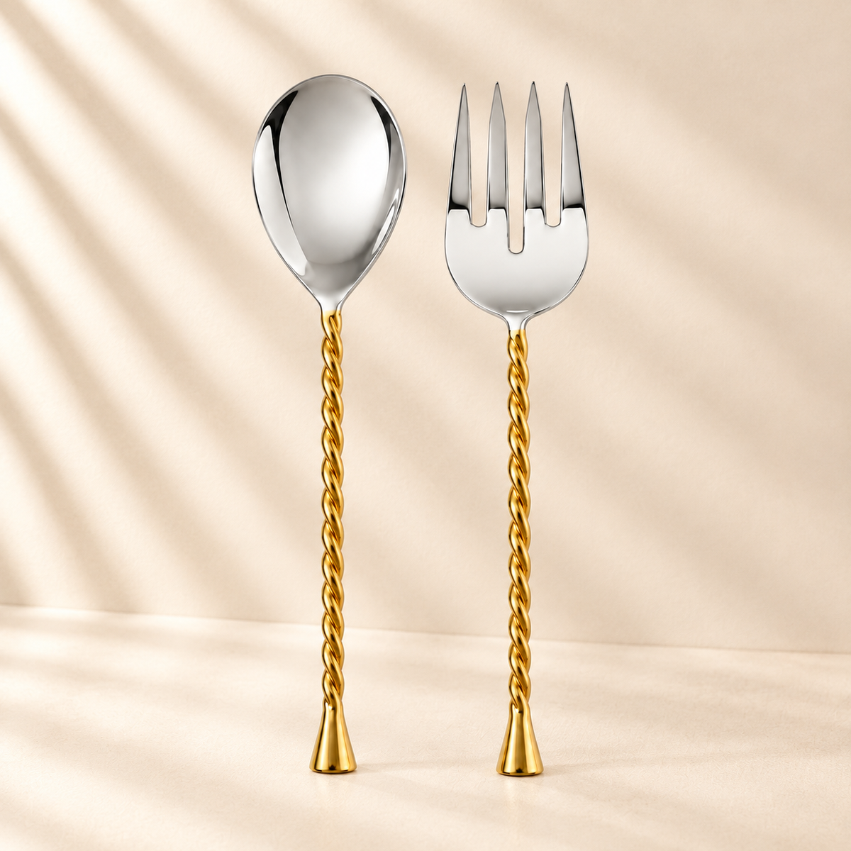 Gold/Silver Salad Servers