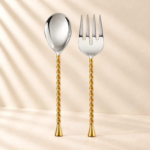 Gold/Silver Salad Servers