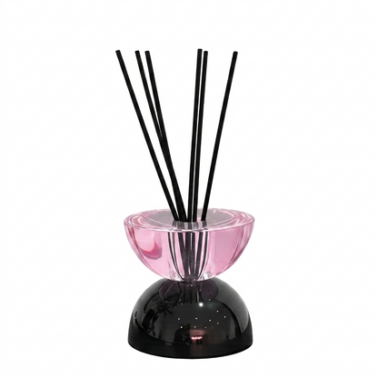 Aure Crystal Reed Diffuser in Pink & Black
