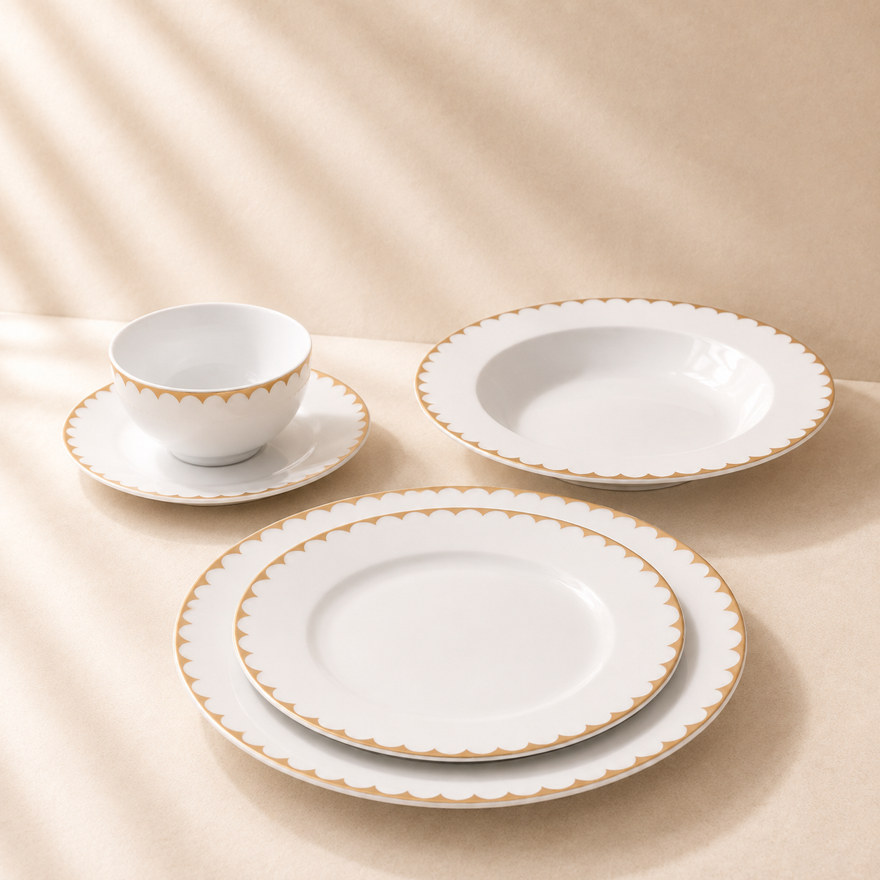 Daisy 5pc Dinnerware Set Service for 4