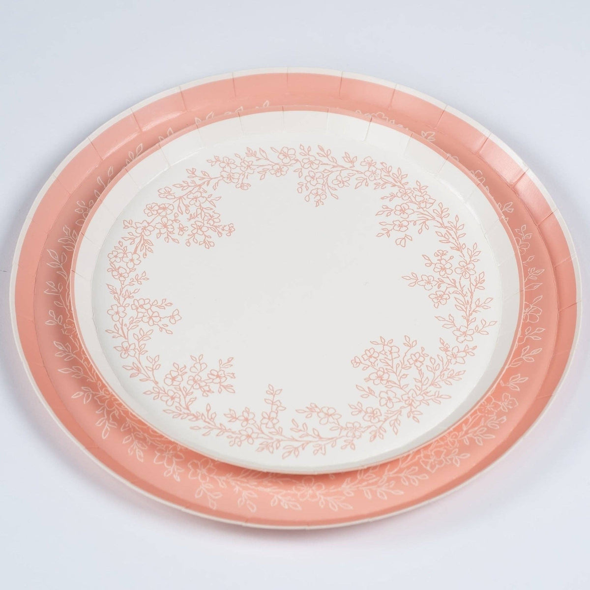 Floral Elegance Pink Dessert Plates 8pk