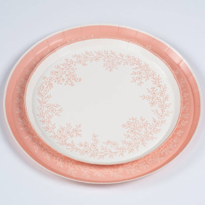 Floral Elegance Pink Dinner Plates 8pk