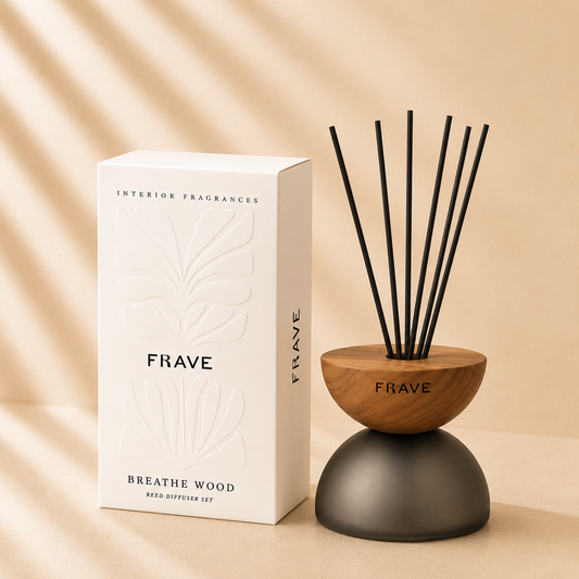 Breath Wood Frosted Glass Diffuser Prosecco