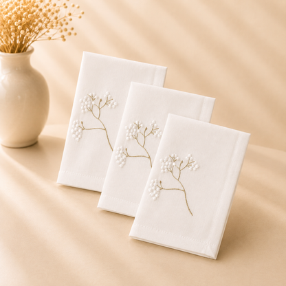 Blossom White Napkins - 6 Pcs 18”x18”
