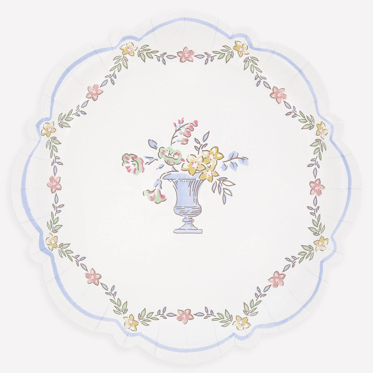 Chintz Border Dinner Plates 8pk