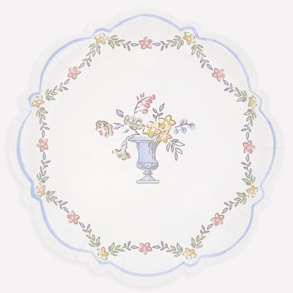Chintz Border Dinner Plates 8pk