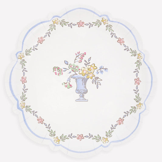 Chintz Border Dinner Plates 8pk