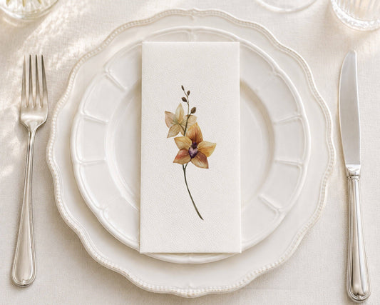 Solo Orchid - Printed Guest Towel