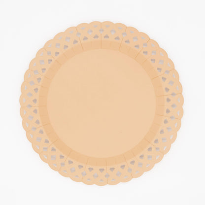 Light Brown Basketweave Dinner Plates 8pk
