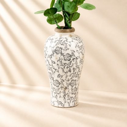 12” Heirloom Plum vase