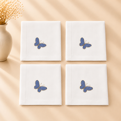 Washable Butterfly Napkin - 20" X 20” Set of 4