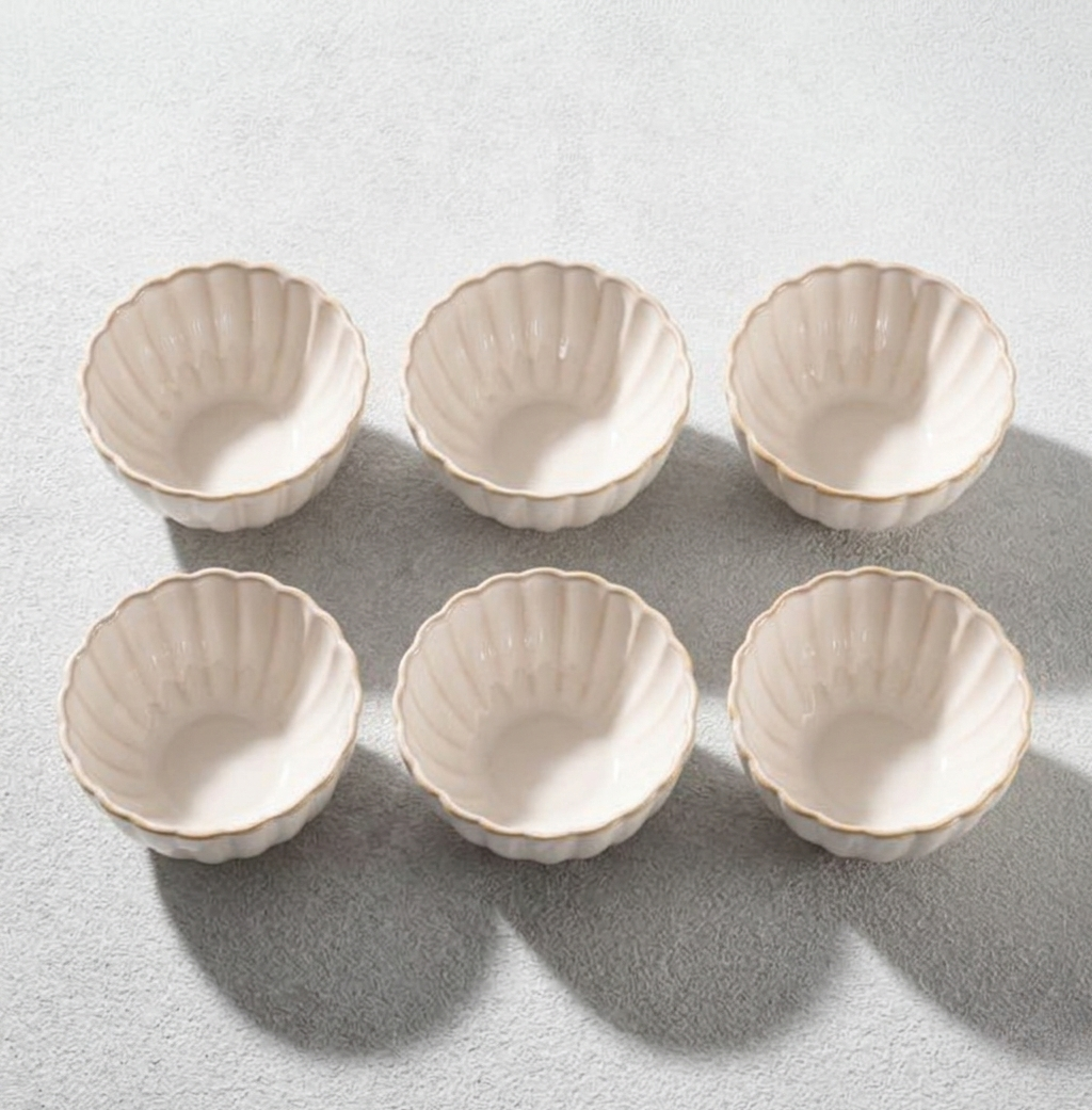 Atlantic Dessert Bowl Cream Set of 6