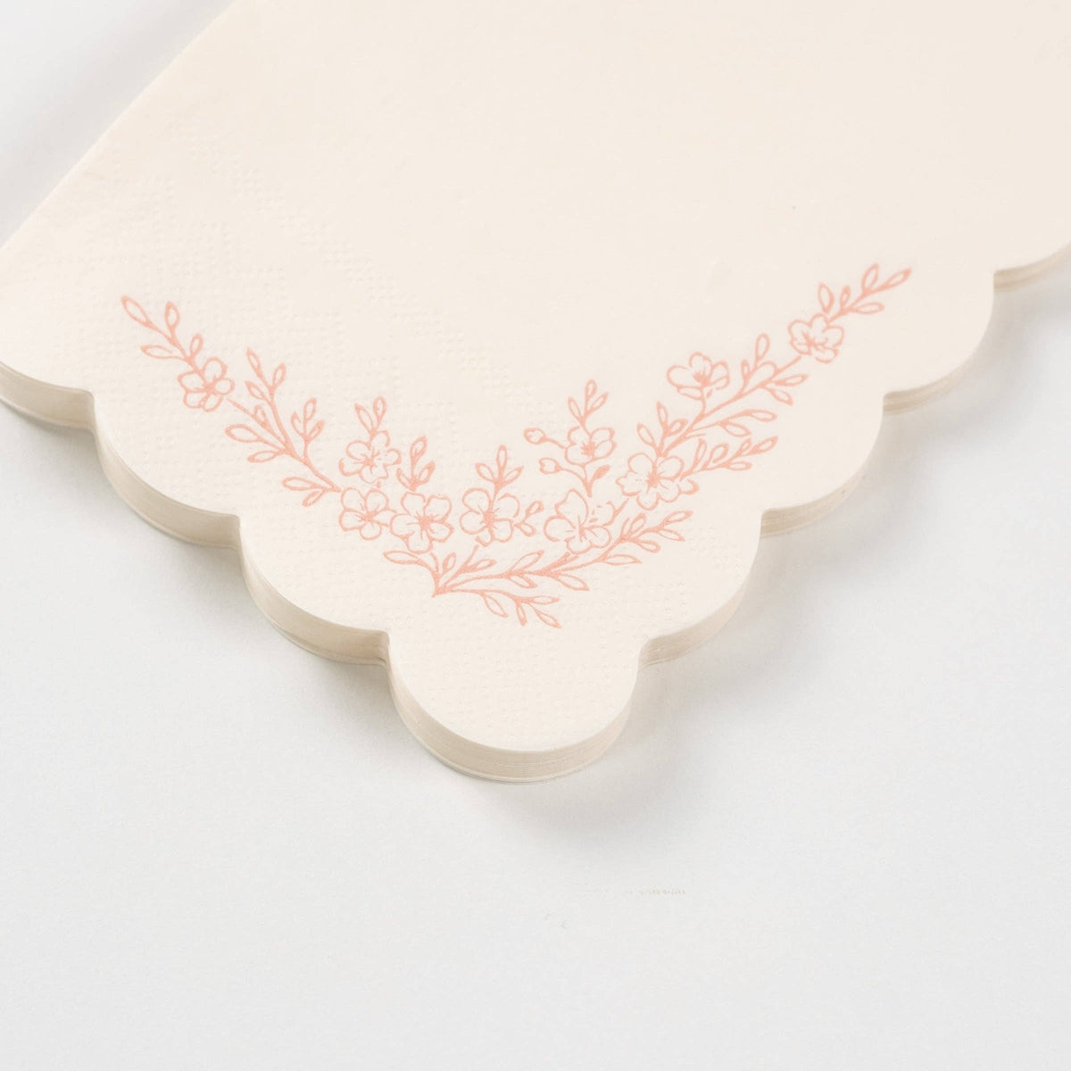 Floral Elegance Pink Guest Towels 16pk