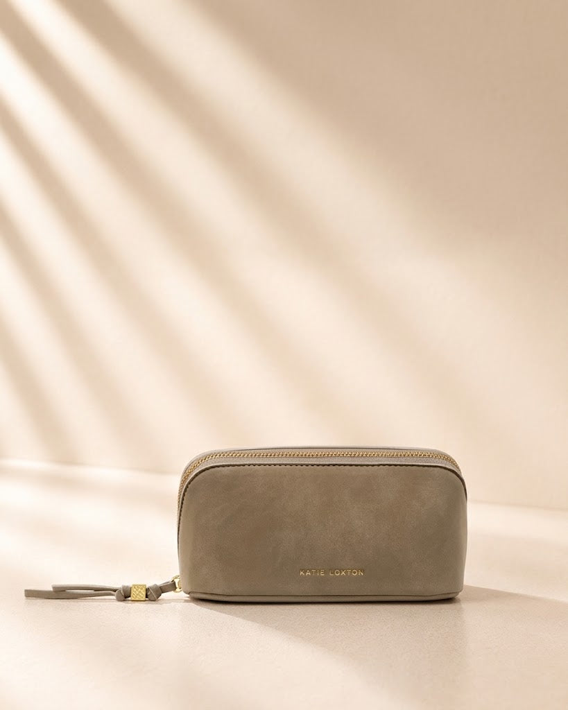 Katie Loxton Fold Out Suedette Mirror Makeup Bag