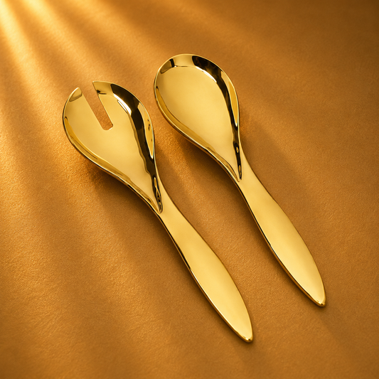 Shiny Gold Salad Servers