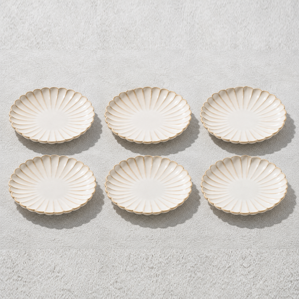 Atlantic, Bread and Butter Plate, Cream 6" Set of 6