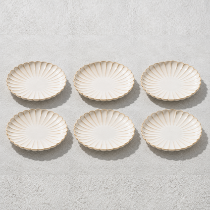 Atlantic, Bread and Butter Plate, Cream 6" Set of 6